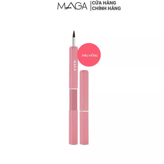 Cọ trang điểm môi MAGA Metal Retractable Lip Brush Lipstick Brush màu hồng