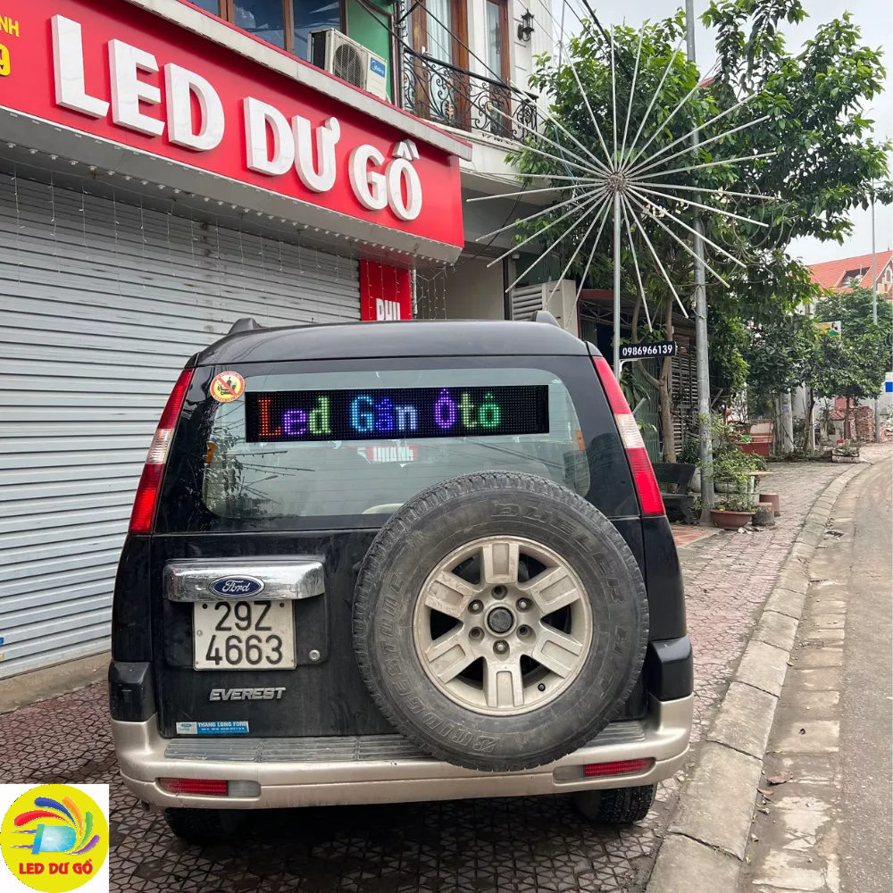 Bảng LED dẻo gắn Ôtô kích thước 12cm x 68cm