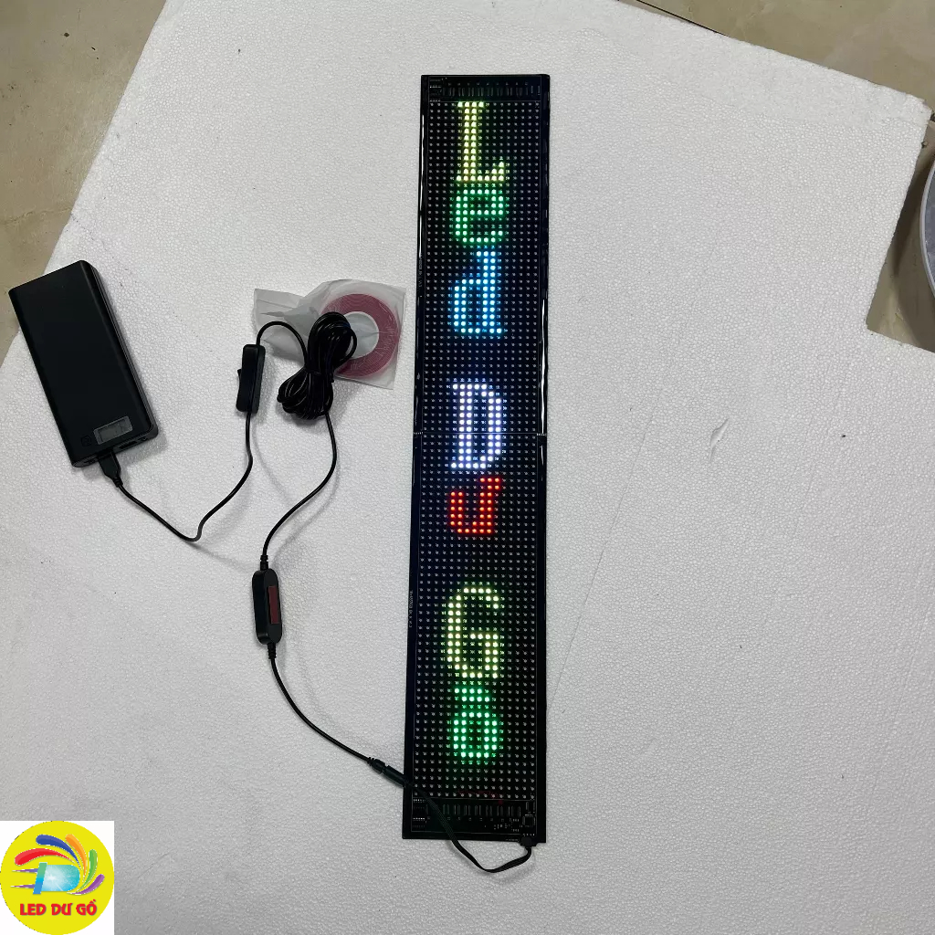 Bảng LED dẻo gắn Ôtô kích thước 12cm x 68cm