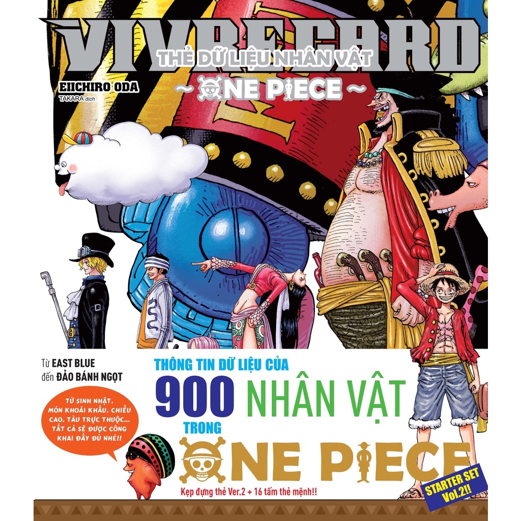 Sách - VIVRE CARD - THẺ DỮ LIỆU NHÂN VẬT ONE PIECE STARTER SET - TẬP 2 (TẶNG KÈM OBI)