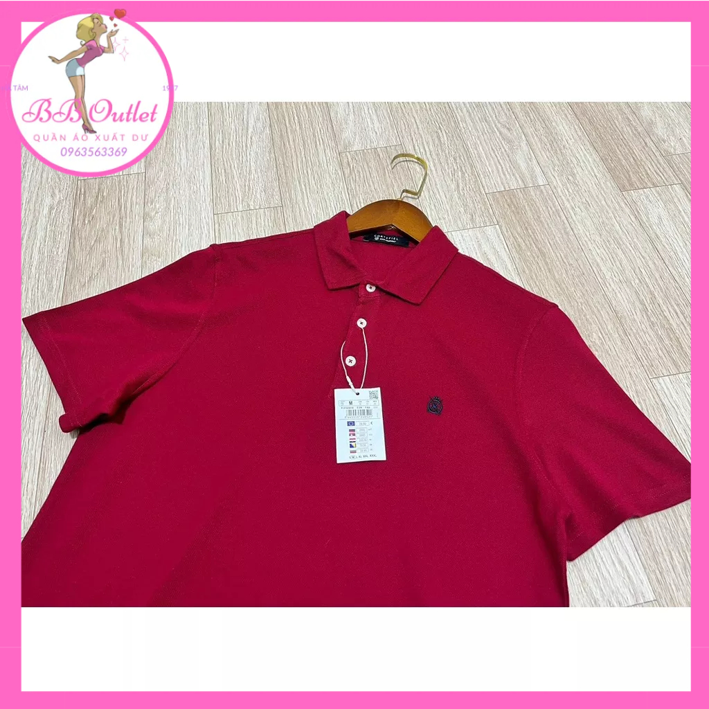 Áo polo nam chất cotton cá sấu xuất dư xịn