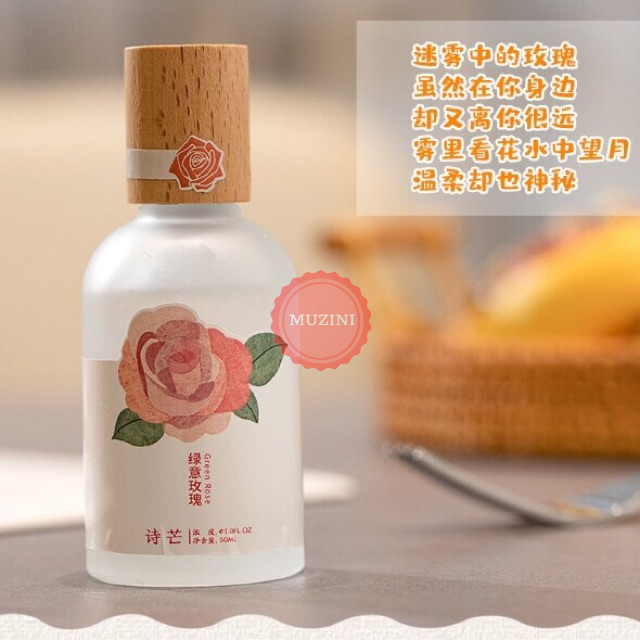 Nước Hoa Body Mist Shimang nắp gỗ thân thủy tinh vỏ mờ sang trọng hương hoa quả thơm nhẹ nhàng lưu hương lâu Muzini NH03 | BigBuy360 - bigbuy360.vn