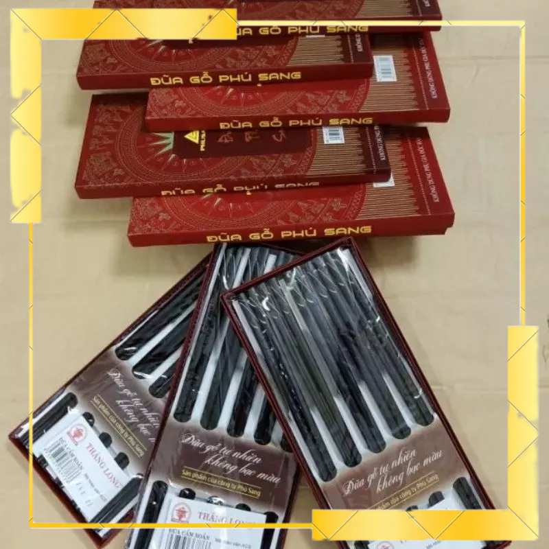 Đũa gỗ cẩm xoắn cao cấp Phú lai không chất bảo quản