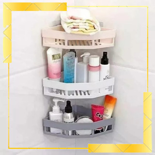 Kệ góc dán tường- kệ nhựa tam giác dán tường -để đồ nhà tắm- kệ để đồ dán tường đa năng