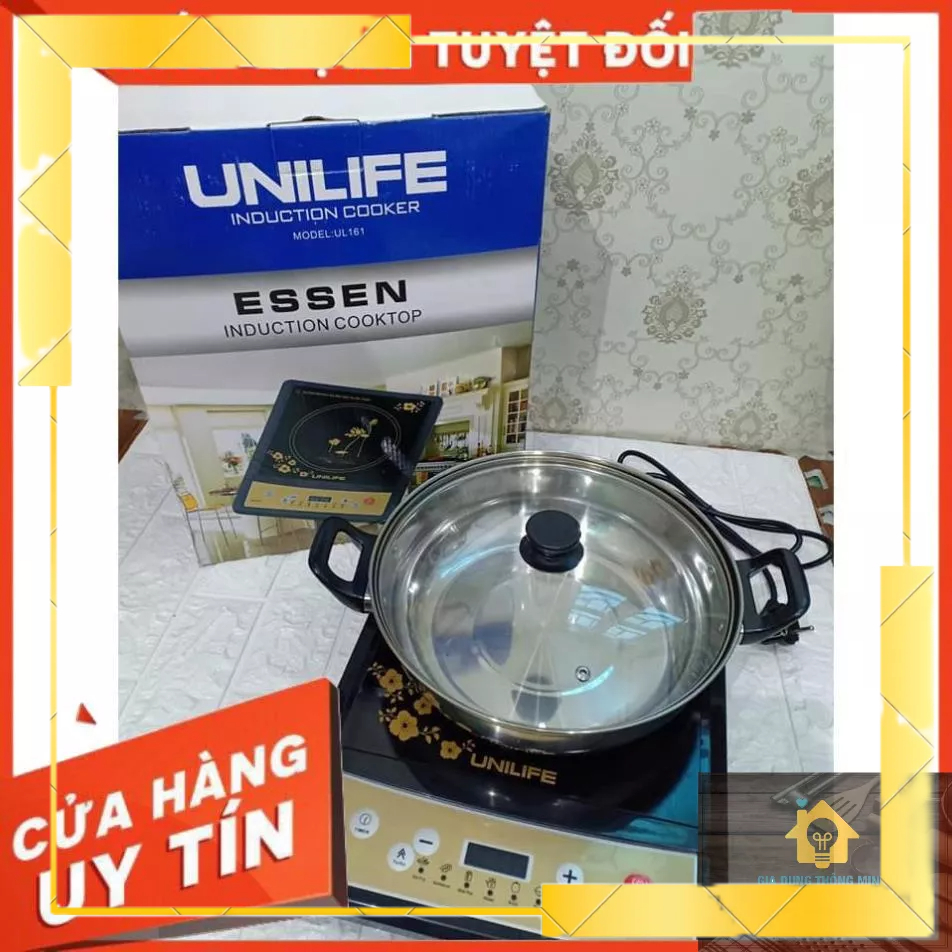 Bếp Từ Unilife UL-161 Tặng Kèm Nồi Lẩu Inox Đa Năng - Hàng Chính Hãng (Bảo Hành 18 Tháng)