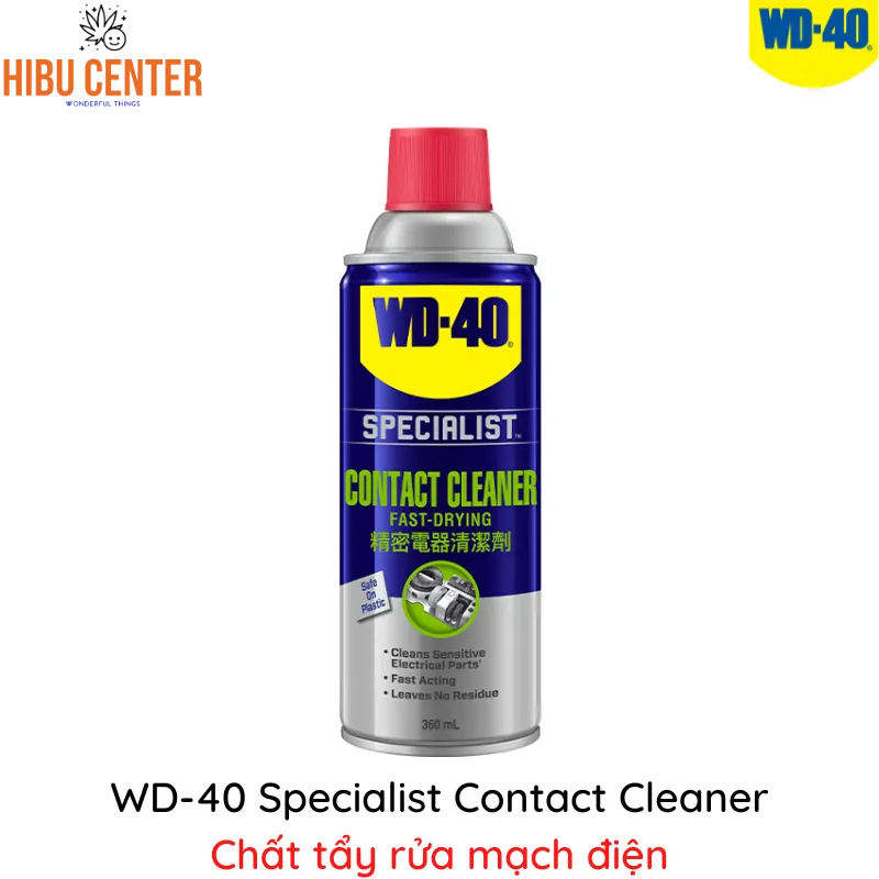 Dung dịch làm sạch bề mặt khô nhanh WD-40 contact cleaner 360ml
