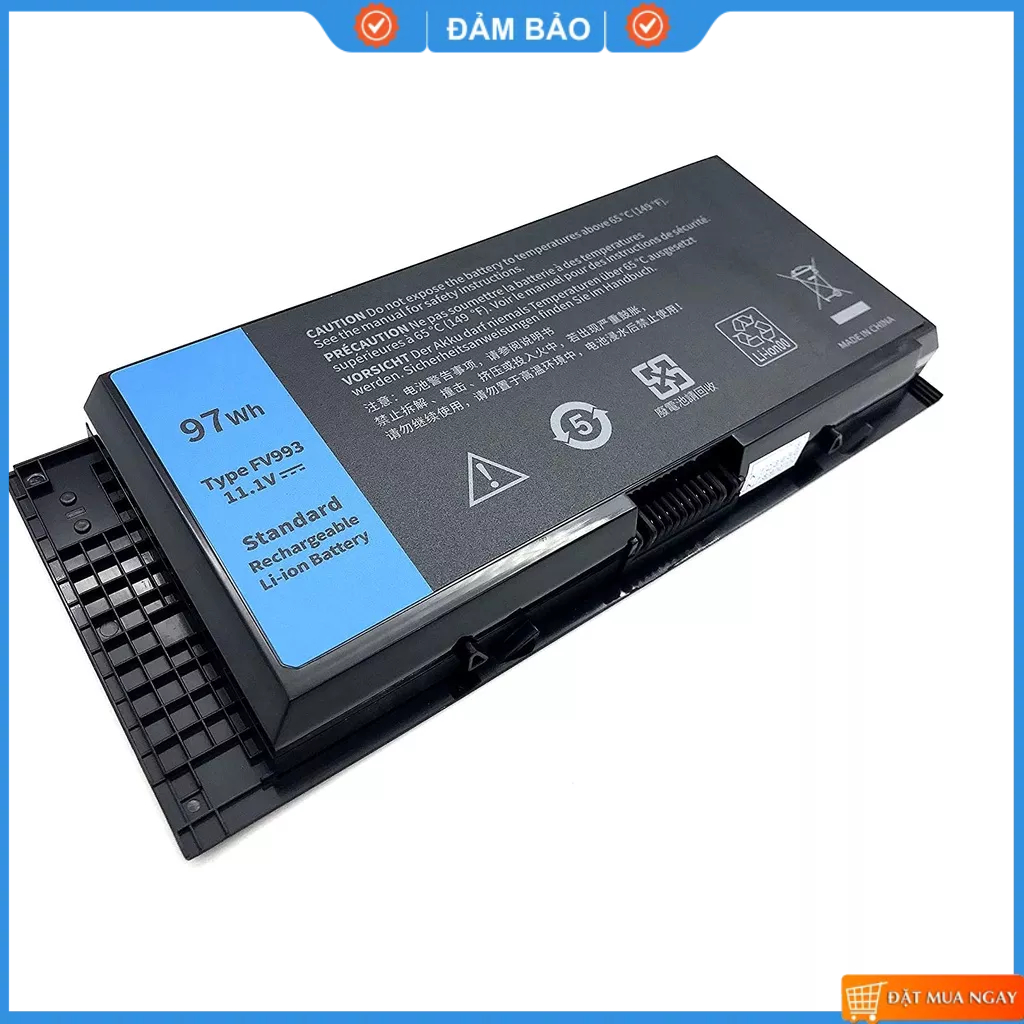 Pin zin 97w Dell Precision M4600 M4800 M6600 M6800 M6700 M4700 FJJ4W PG6RC V7M28 9 Cells new 100%