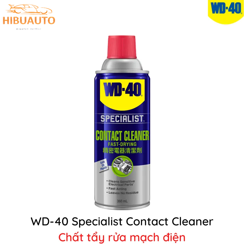 1 Thùng 12 Chai Xịt Làm Sạch Bề Mặt, Khô Nhanh WD-40 Fast Drying Contact Cleaner 360ml