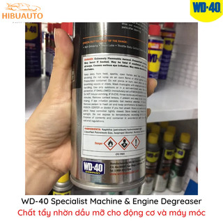 Chất Tẩy Nhờn Dầu Mỡ Mạnh mẽ WD-40 Machine & Engine Degrease 450ml, Làm Sạch Động Cơ