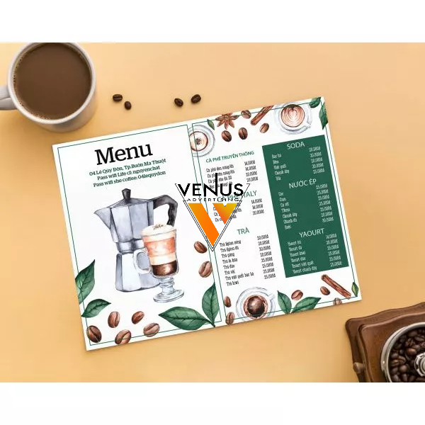 In Menu Bền Đẹp Ko Bay Màu,Giá Xưởng