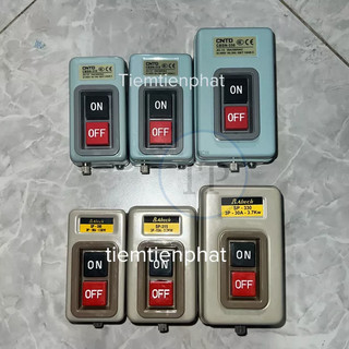 [Hàng tốt] Công tắc nhấn nguồn 3 pha CÔNG TẮC HỘP NÚT NGUỒN ON Off 3 pha -30A /15A  -3.7kw/2.2kw - Hàng tốt