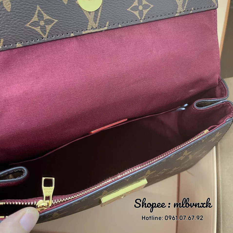 ẢNH THẬT / FULL  2 BOX - Túi LV Cặp Bản To, Lót Đỏ, Dây Bản To - LOUIS VUlTTON BOX MẪU MỚI