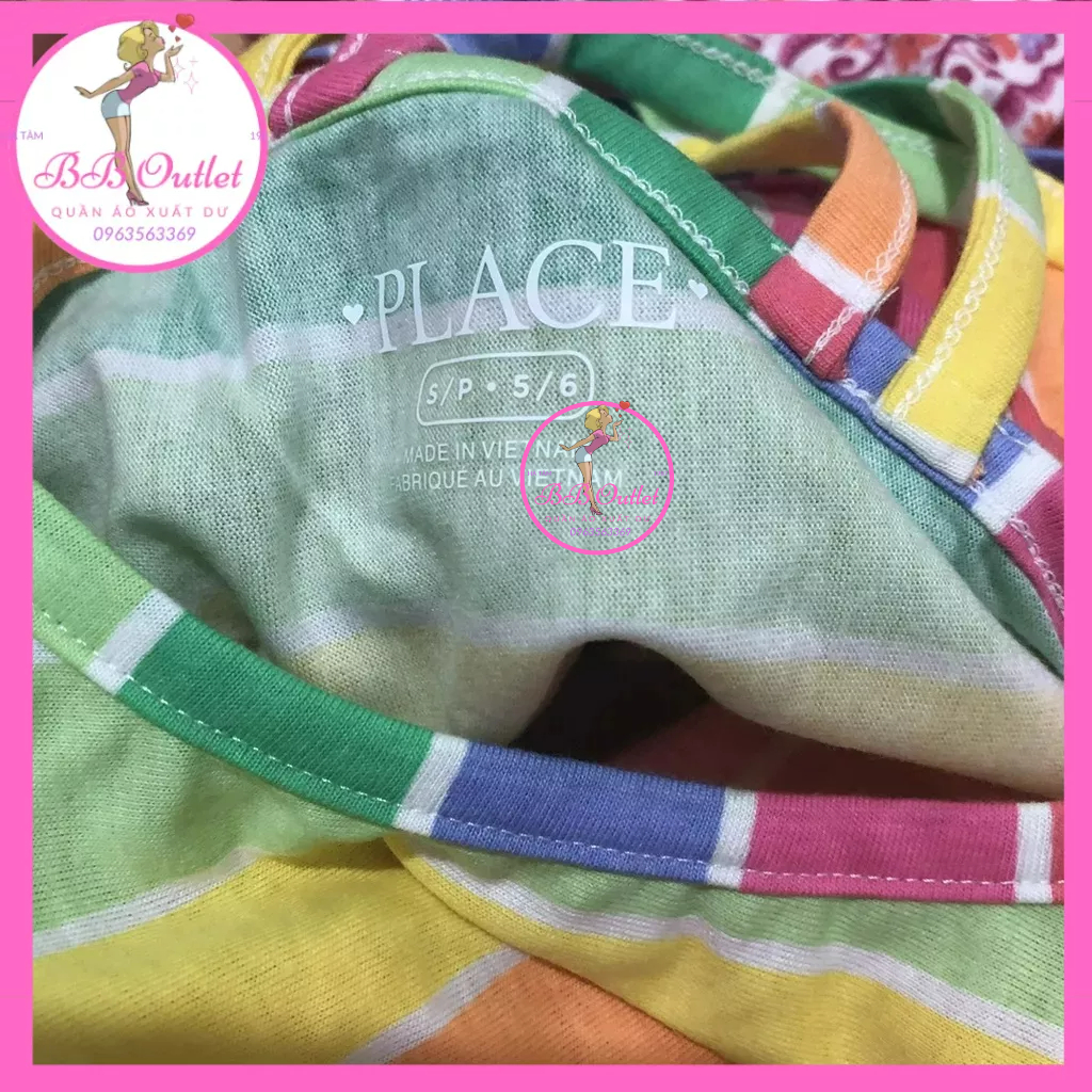 Váy cotton 2 dây bé gái xuất khẩu