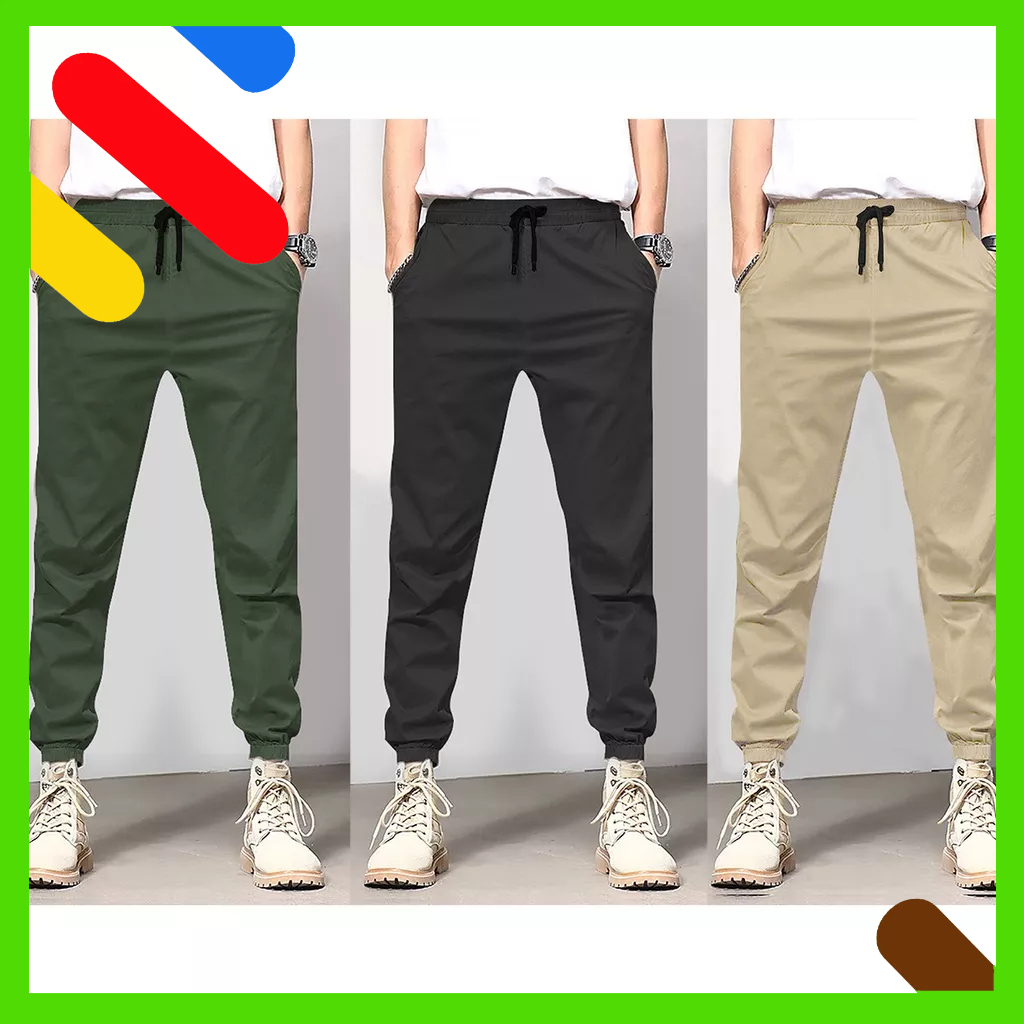 Quần Jogger KAKI Trơn Basic UNISEX
