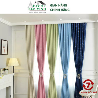Rèm Vải Ngôi Sao Nhỏ Decor Kim Vinh Khoen Lỗ DCKV141