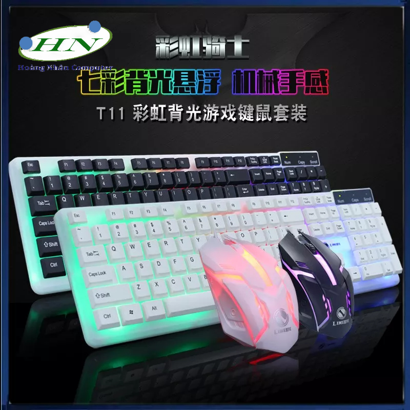 Bộ bàn phím và chuột LIMEIDE T11/G21B Game Led 7 màu