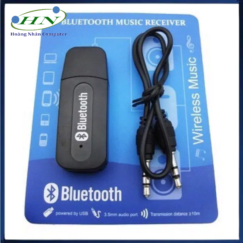 USB tạo bluetooth kết nối âm thanh (Xanh đen)