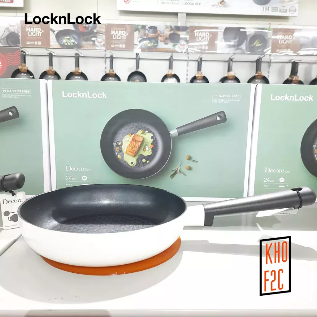 [LocknLock] Chảo Decor Chống Dính TITANIUM Đáy Từ LDE1225IH /LDE1243IH /LDE1263IH/ LDE1283IH