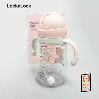 [LocknLock] Bình Nước Có Ống Hút Nhựa Tritan Cực An Toàn ABF681PIK /ABF683YEL 350ml Kèm Dây Đeo