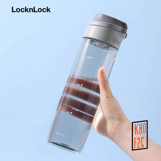 [LocknLock] Bình nước nhựa tritan One Touch Sport ABF763GRY 750ml màu xám