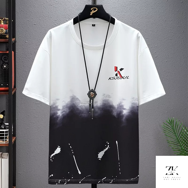 Áo Loang Màu Nam Áo Thun Ngắn Tay Thời Trang Zenkocs3 MEN TOP 221