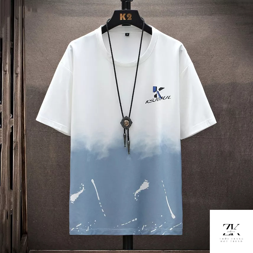 Áo Loang Màu Nam Áo Thun Ngắn Tay Thời Trang Zenkocs3 MEN TOP 221