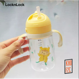 [LocknLock] Bình Uống Nước Cho Bé - Nhựa Tritan, Có Ống Hút, Có Quai Cầm