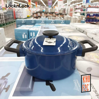 [LocknLock] Nồi Decore Lòng Phủ Ceramic Chống Dính LDE1202IH 20cm - Màu Navi (Đáy Từ)