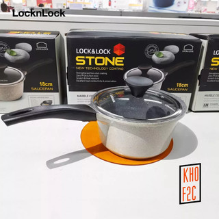 [LocknLock] Nồi Stone 1 Tay Cầm 18cm (Có thể sử dụng bếp từ) - LCA6181D - Hàng Chính Hãng