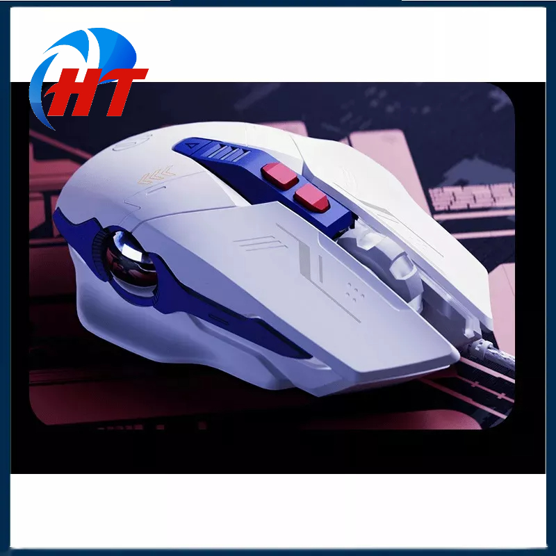 Chuột có dây INPHIC PW2PRO chuyên game thiết kế robot kèm theo đèn led RGB cực đẹp - HT