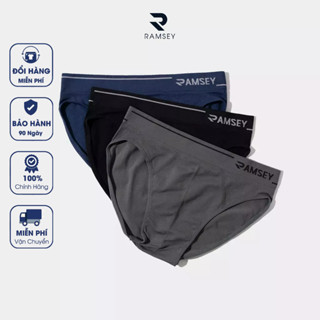 Combo 3 Quần Lót Nam Tam Giác Không Viền Không Đường May Thông Hơi Thoáng Khí RAMSEY RSD101