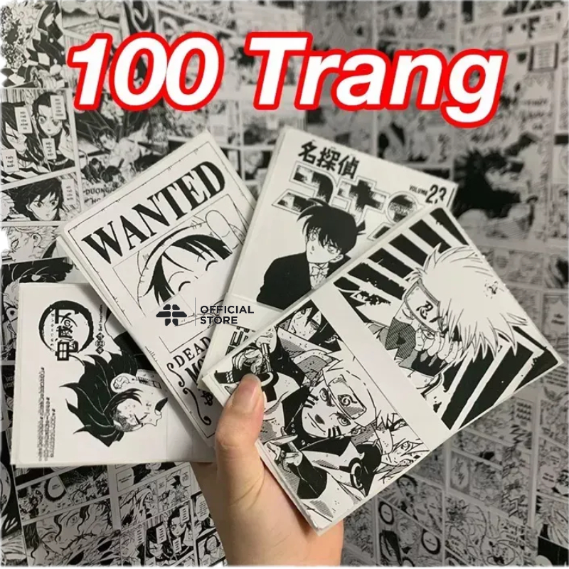 200 Tờ Tranh dán tường poster Kimetsu no Yaiba Demon Slayer anime manga decor góc học tập làm việc