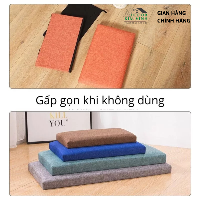 Ghế Dài Kiêm Hộp Đựng Đồ Decor Kim Vinh Gấp Gọn 50cmx30cm