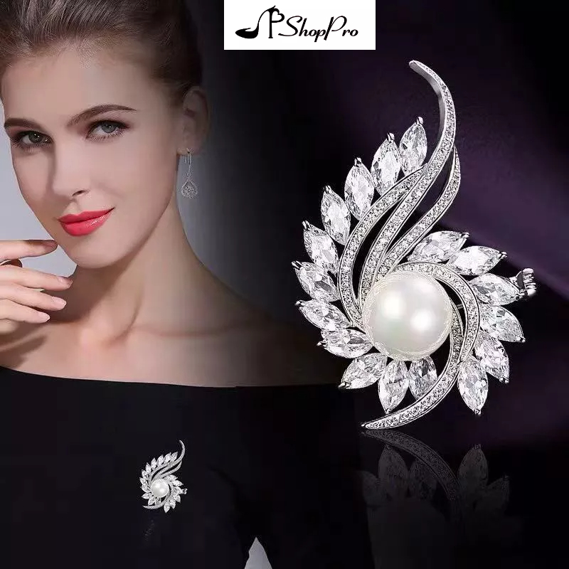 ShopPRO Tag Trâm Cài Áo Hình Hoa Đính Hạt Lốc Xoáy Bằng Hợp Kim Cao Cấp Thời Trang Hàn Quốc Cho Nữ Quà Tặng 20-10 8-374