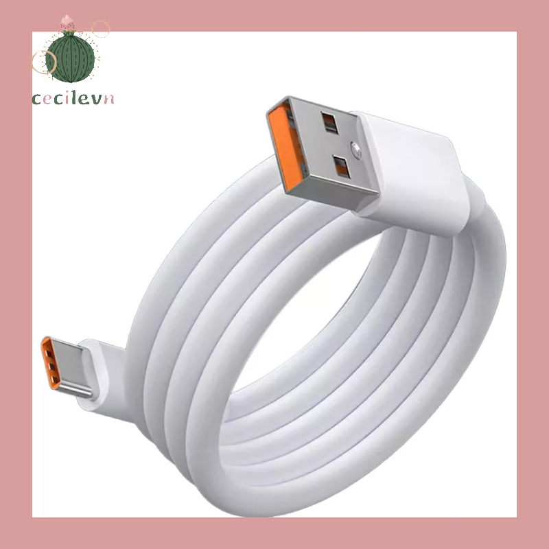 COD Dây Cáp Sạc Nhanh USB 7A 100W Type C Cho Huawei Mate 40 30 Xiaomi Samsung-CE