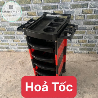 Xe đẩy đồ nghề làm tóc 6 tầng