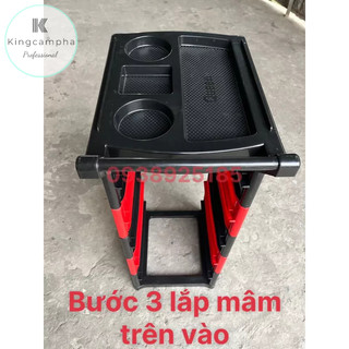 ( BÁN HOẢ TỐC TẶNG 100G BAO TAY ) XE ĐẨY LÀM TÓC 6 TẦNG DÀNH CHO SALON