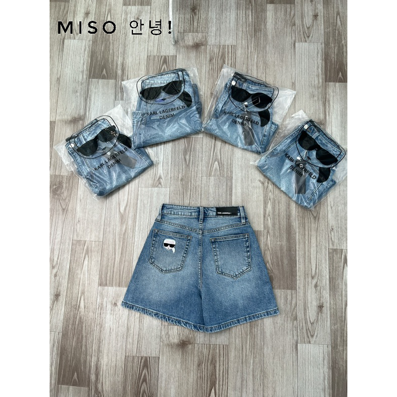 Short jean K.A.R.L thêu hàng xuất xịn
