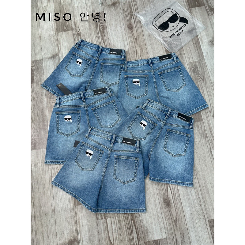 Short jean K.A.R.L thêu hàng xuất xịn