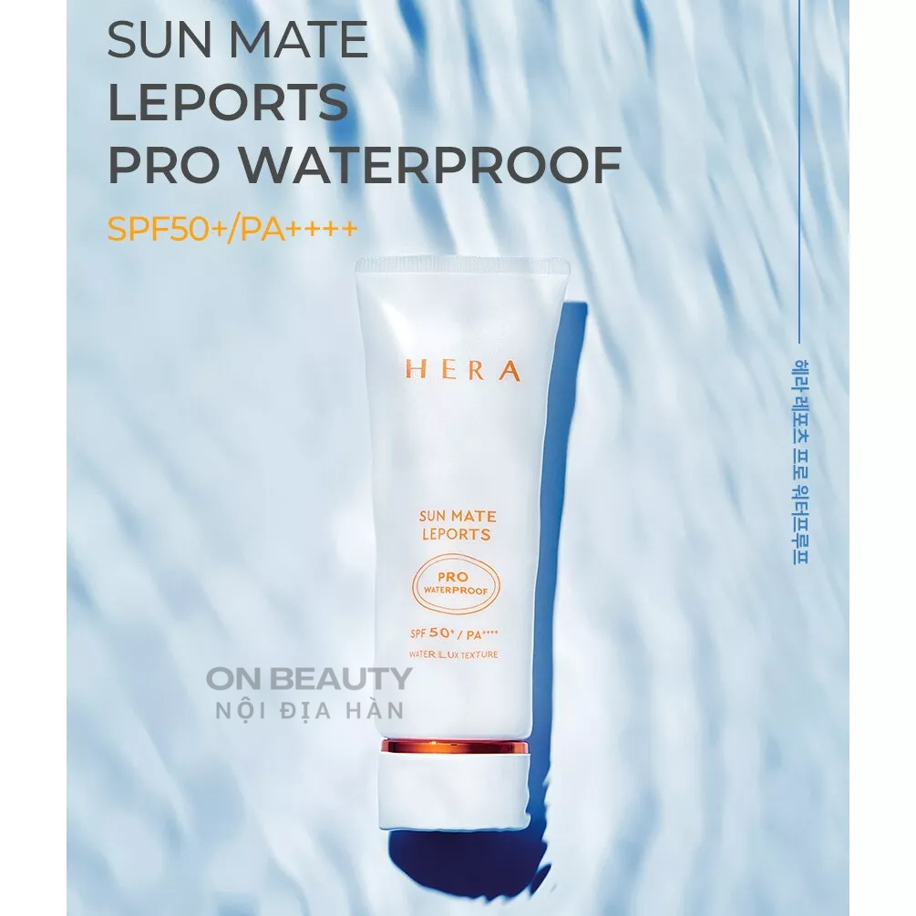 Kem chống nắng chống nước Hera Sun Mate Leports Pro Waterproof SPF50+ PA++++ nội địa Hàn
