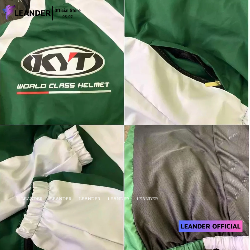 Áo khoác dù KYT cổ đứng form rộng 2 lớp thời trang nam nữ, sản phẩm như video LEANDER OFFICIAL
