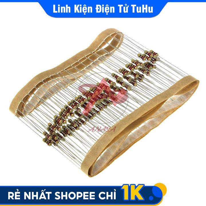 Trở Cắm 1/4W 50 Con/Túi Giá Trị Trong Khoảng 56 - 590 Ohm