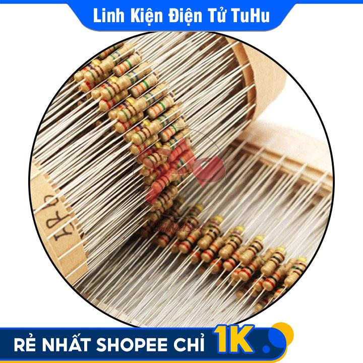 Trở Cắm 1/4W 50 Con/Túi Giá Trị Trong Khoảng 56 - 590 Ohm