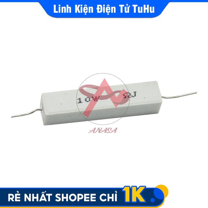 Trở Sứ 10W (Trở Công Suất) - Giá Trị Từ 4K7 Ohm Đến 22K Ohm