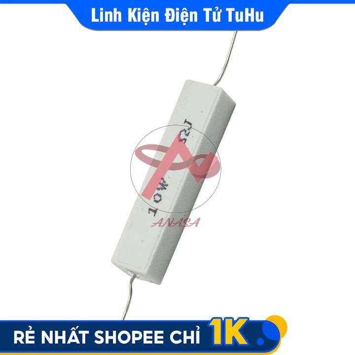 Trở Sứ 10W (Trở Công Suất) - Giá Trị Từ 4K7 Ohm Đến 22K Ohm