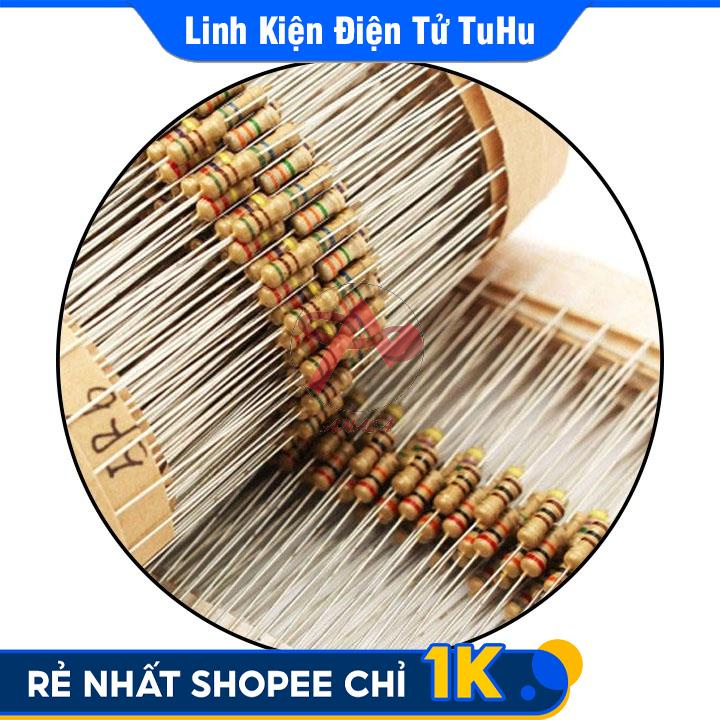 Trở Cắm 1/4W 50 Con/Túi Giá Trị Trong Khoảng 1 - 47 Ohm