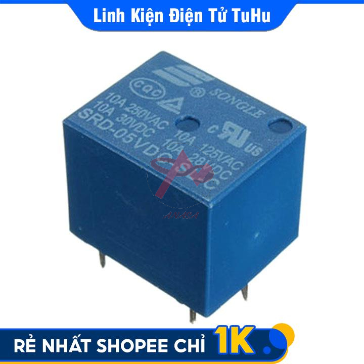 RELAY 10A 5P SRD SONGLE đóng ngắt thiết bị