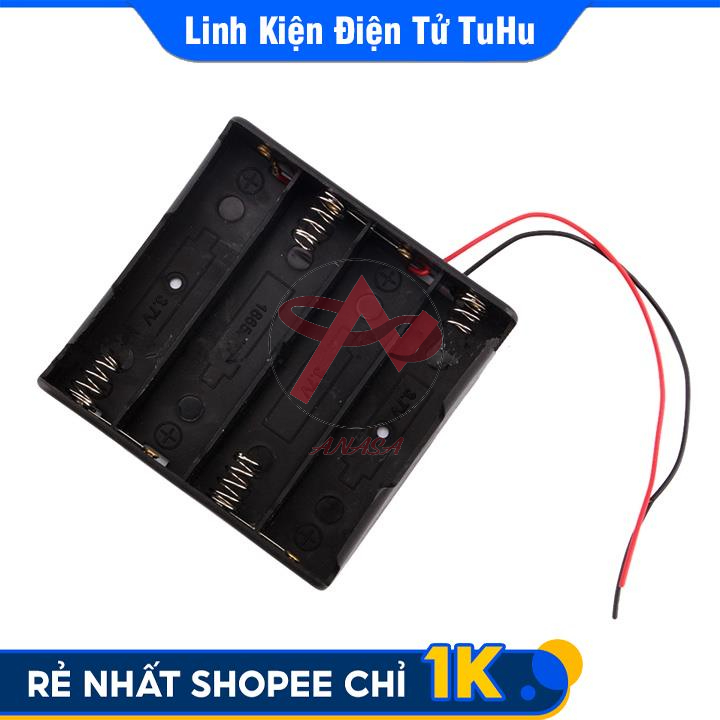 Đế Pin 18650 Có Dây (Đấu Nối Tiếp)