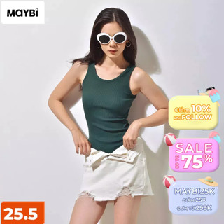 Bodysuit Maybi ôm thun gân