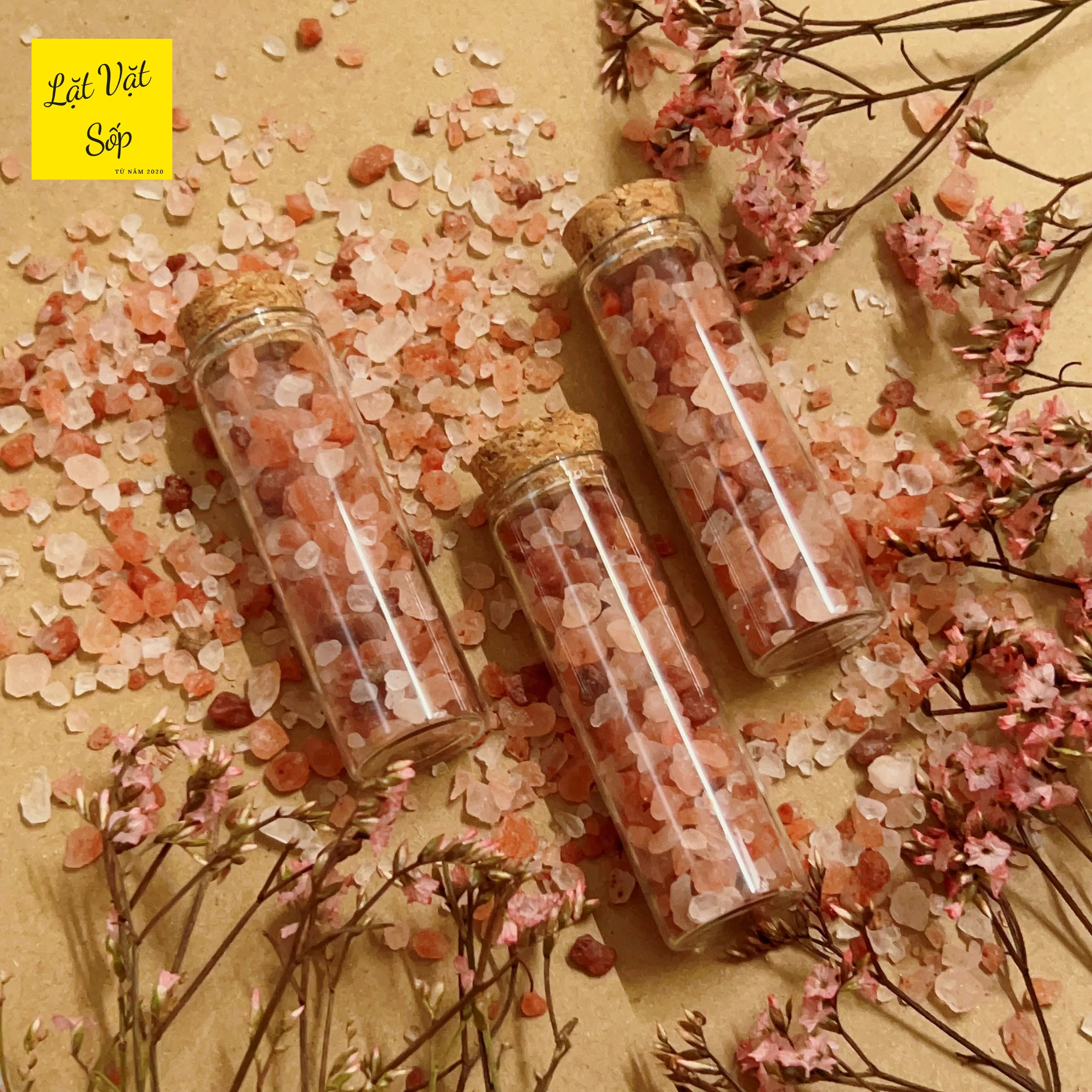 Lọ muối hồng/ Himalaya Salt/ Pink Salt thanh tẩy năng lượng